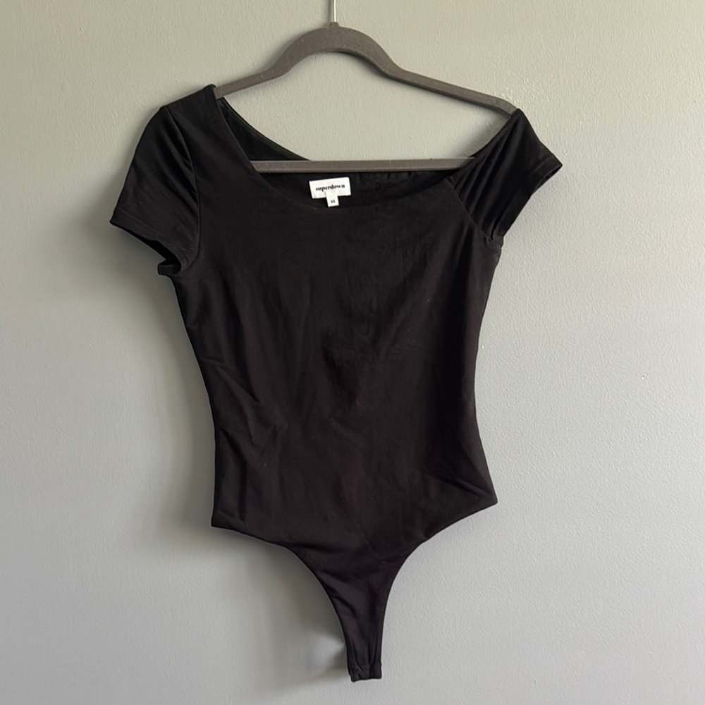 Black Short Sleeve Bodysuit